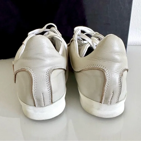 Gianfranco Ferre Cream Leather Sneakers, women, Size 38 - Picture 8 of 8
